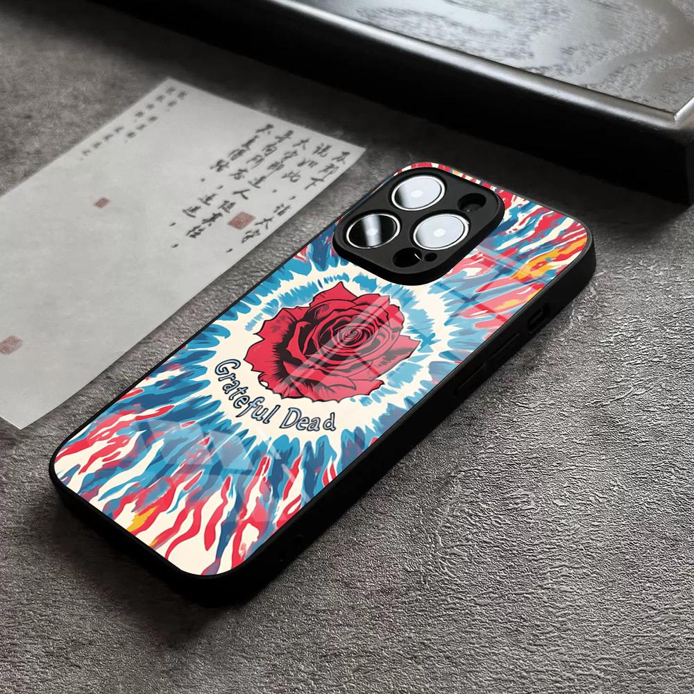 Горячая рок-группа G-Grateful D-Dead Чехол для телефона For IPhone 16 Pro Max 14 17 Air 12 15 11 13 Mini X XR XS Max SE Стеклянная крышка