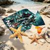Custom Name Personalized Final Fantasy Print Beach Towel, for Trip Camping Beach Party Home Decor, Birthday Gift for Family & Friends