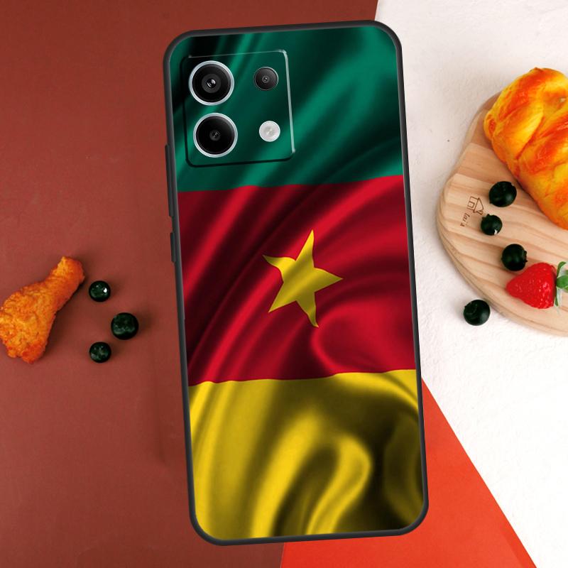 Republic of Cameroon Flag Case For Xiaomi Redmi Note 13 14 Pro 9 10 11 12 Pro 10S 11S 12S Redmi 13C 10C 12C 14C Coque