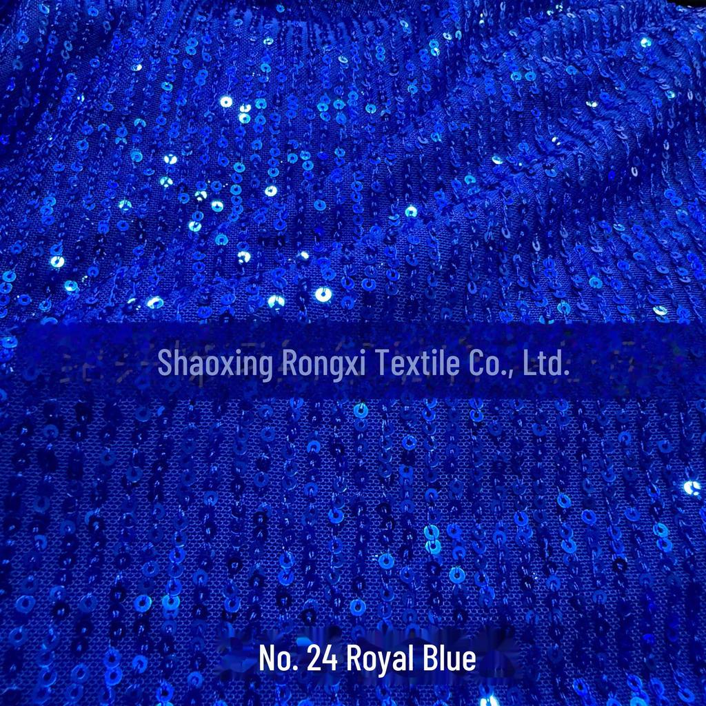 3mm Stripe Sequin Embroidery Mesh Fabric for Dress or Costume
