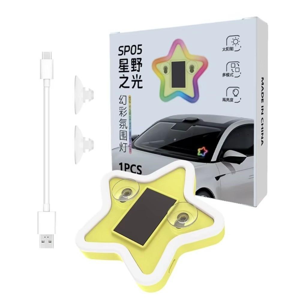 Plastic Car Atmosphere Light Universal Decorative Window Light New Solar LED Light  Auto Decor
