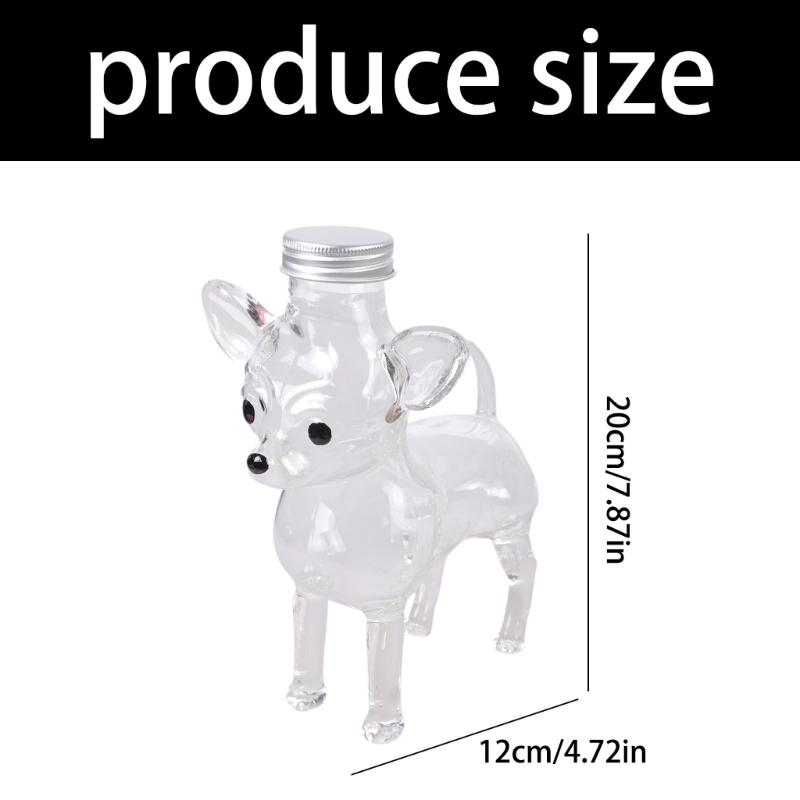 Dog Themed Airtight Glass Snacks Jar With Secure Lid For Storing Cookie Coffee Bean Pet Treats Kitchen Organizers