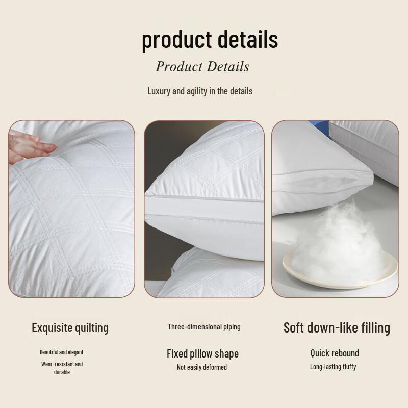 Nanjiren Antibacterial Hotel Fiber Pillows (Pair)