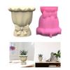 Elegant Bowknot Pots Silicone Mold Chic Bowknot Shaped Planter Silicone Mold Personalized Cement Creation Moulds