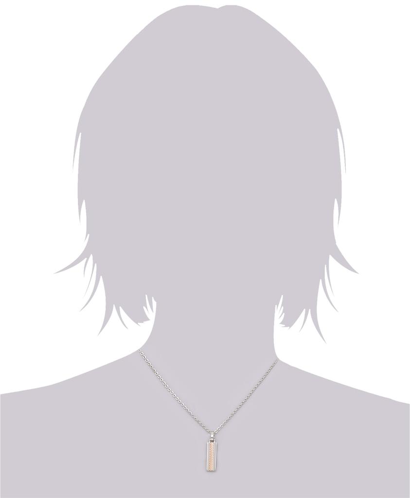 LION HEART парное ожерелье из нержавеющей стали 04N141SL [Lion Heart] линия/пластина (Женский)