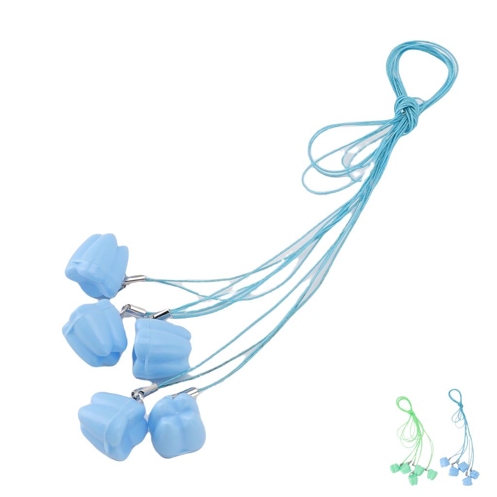 50 шт. Ожерелья для хранения выпавших зубов, Портативные футляры для хранения выпавших зубов для детей