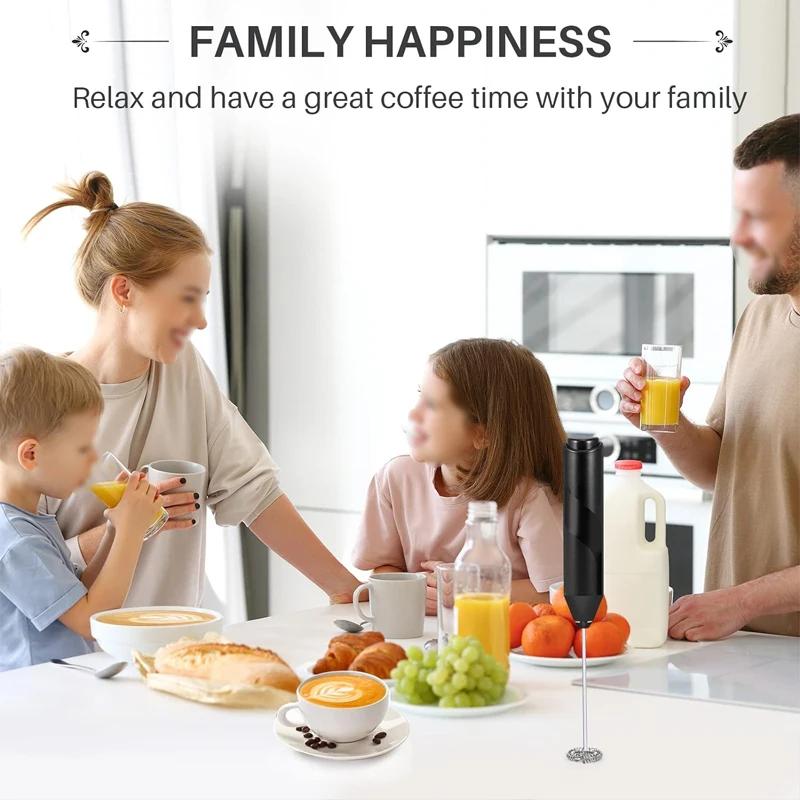 Mini Electric Milk Foamer Blender Wireless Coffee Whisk Mixer Handheld Egg Beater Cappuccino Frother Mixer Kitchen Whisk Tools