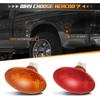 HERCOO LED Dually Bed Fender Side Marker Lights Front Rear Lamps Compatible With Ford 1999-2010 F350 F450 F550 Super Duty