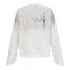 Magic Bear 2026 American Street Style Long Sleeve T-Shirt Cotton Cross Print Washed Vintage Loose Fit Teens