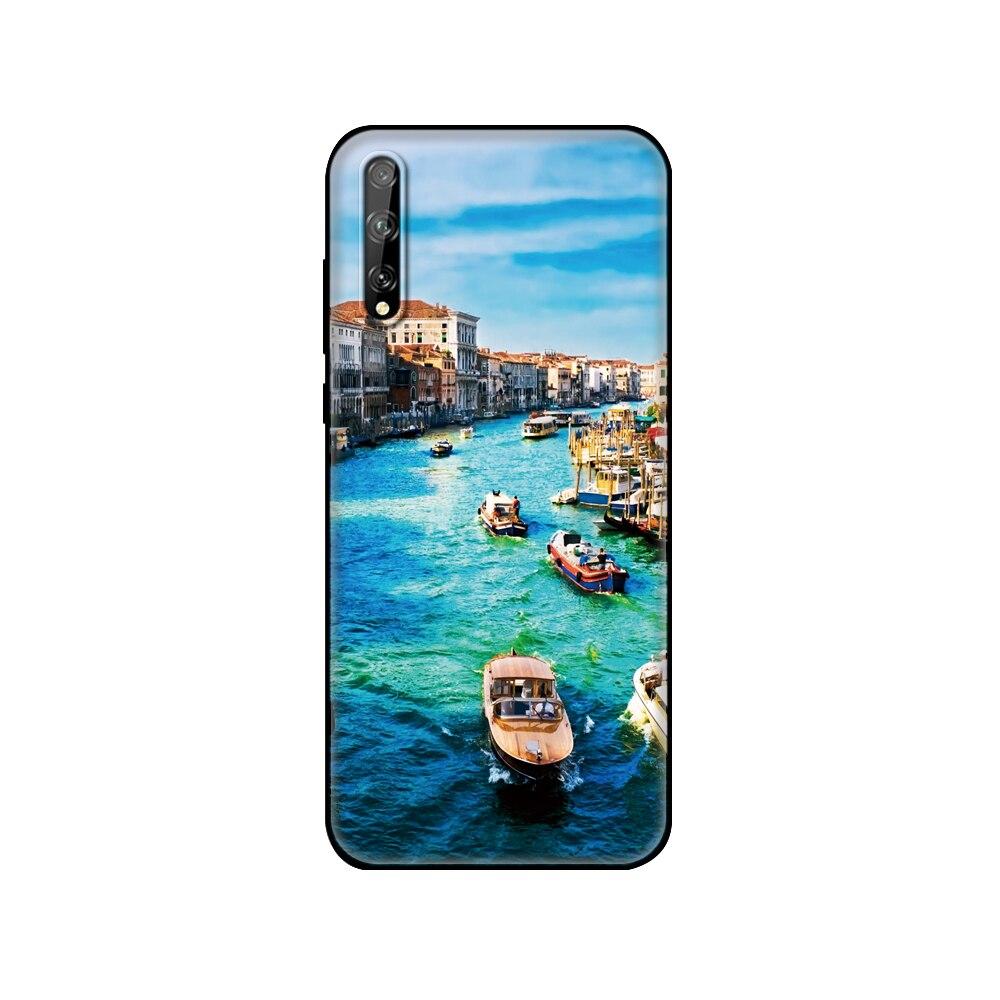 Чехол для Huawei Y8P, 6,3 дюйма, мягкий силиконовый чехол из ТПУ для телефона Huawei y8p 2020 Y 8P AQM-LX1, задний бампер huaweiy8p, черный чехол из ТПУ