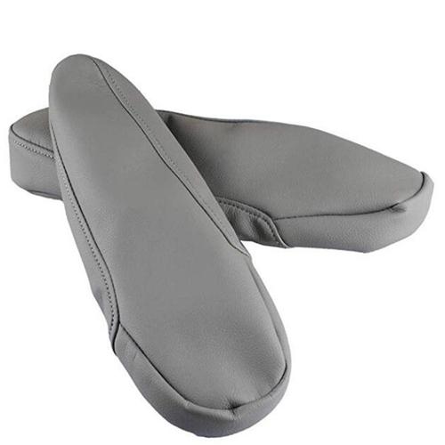 2X Серый Чехол на подлокотник из ПУ кожи Обивка Подходит для Honda Odyssey 2005-2010