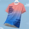 Fashionable Geometric Pattern Sports T-shirt, Summer Fashionable Street Wear, 3D Printed Running Fitness T-shirt, Loose Quick Drying T-shirt Top