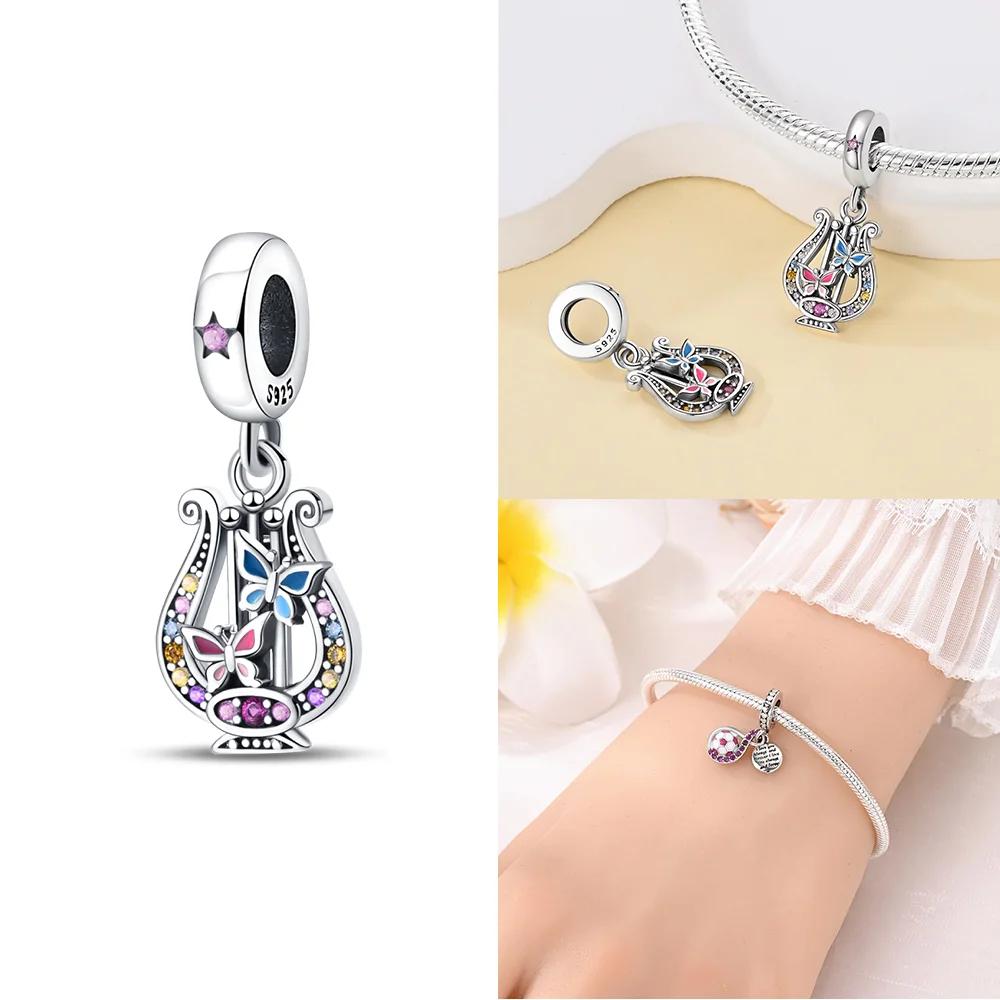 Подвески Шармы Бусины Оригинальные Медные Розовые Высокие Каблуки Чемодан Девочки Самолет Подходят Браслет Изящные Женские DIY Праздничный Подарок