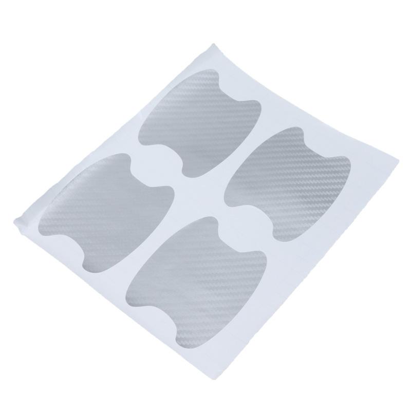 4 шт./компл. текстура из углеродного волокна, дверная ручка автомобиля, защитная пленка, защитная пленка для автомобильной краски, защита от царапин, наклейка на чашу автомобиля