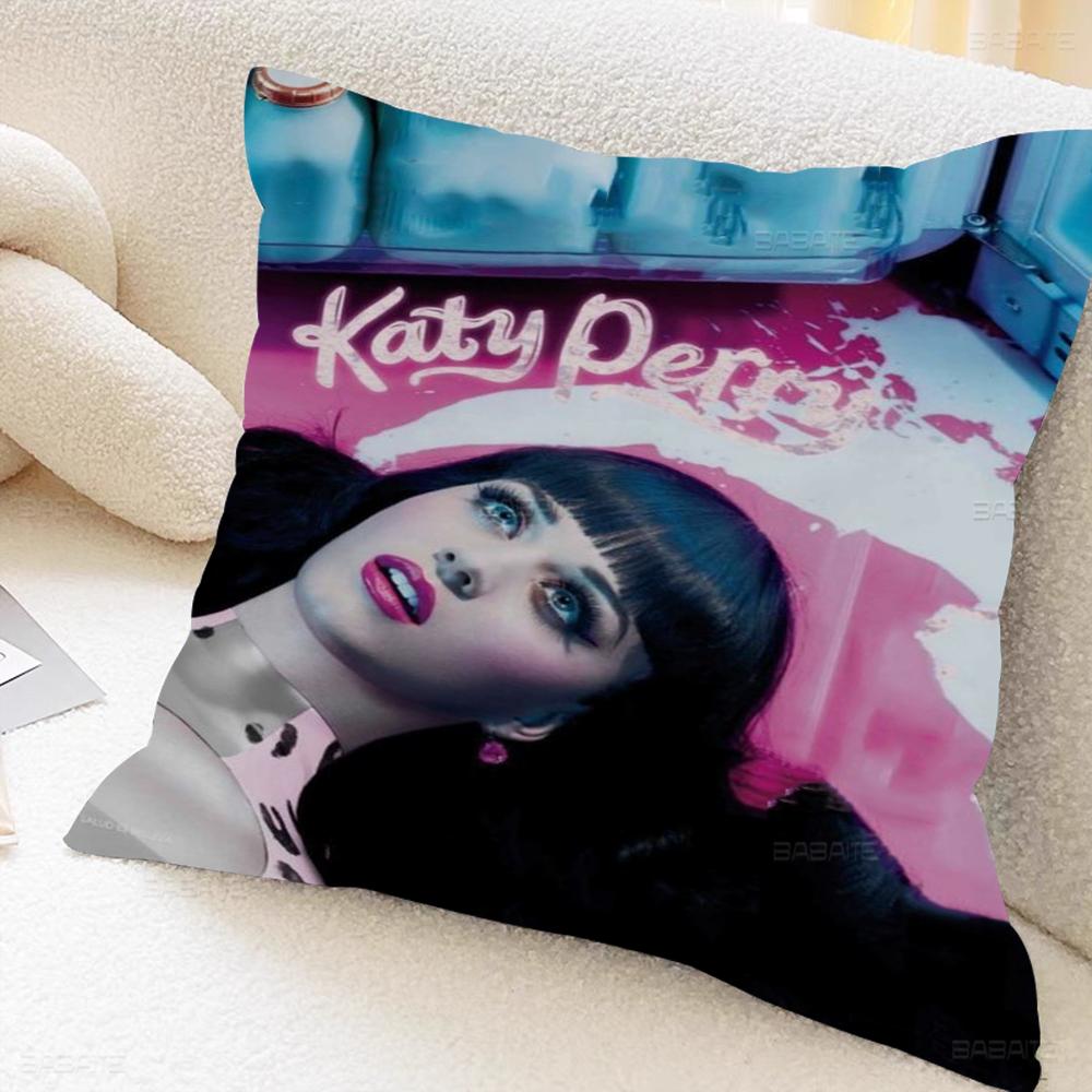 K-Katy Hot Singer P-Perry Cushion Cover Car Throw Pillow Case For Sofa Car Christmas Gift 40x40cm 45x45cm
