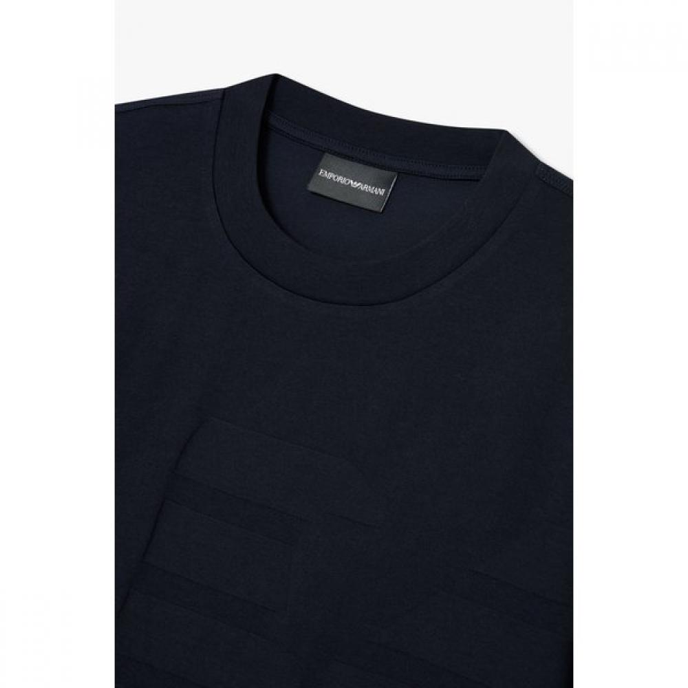 Emporio Armani Men S Big Logo Jacquard CoTTon T ShirT A515126026