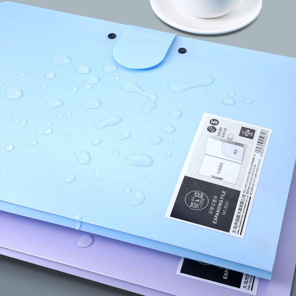 Simple Document Bag Multifunctional Test Paper Storage Booklet  Office Student Supplies