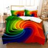 Превосходный красочный радужный пододеяльник с принтом, комплект постельного белья размера «king-size» для детей-подростков, девочек, микрофибра, одеяло в стиле бохо, наволочки