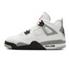 Air 4 Retro OG GS White Cement 2025 Kids Sneakers Tech-Grey Black Fire-Red IB4171-100