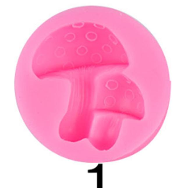 Множественное моделирование грибов, украшение леса, жидкая силиконовая форма, инструменты для помадки, мультфильма, феи, торта