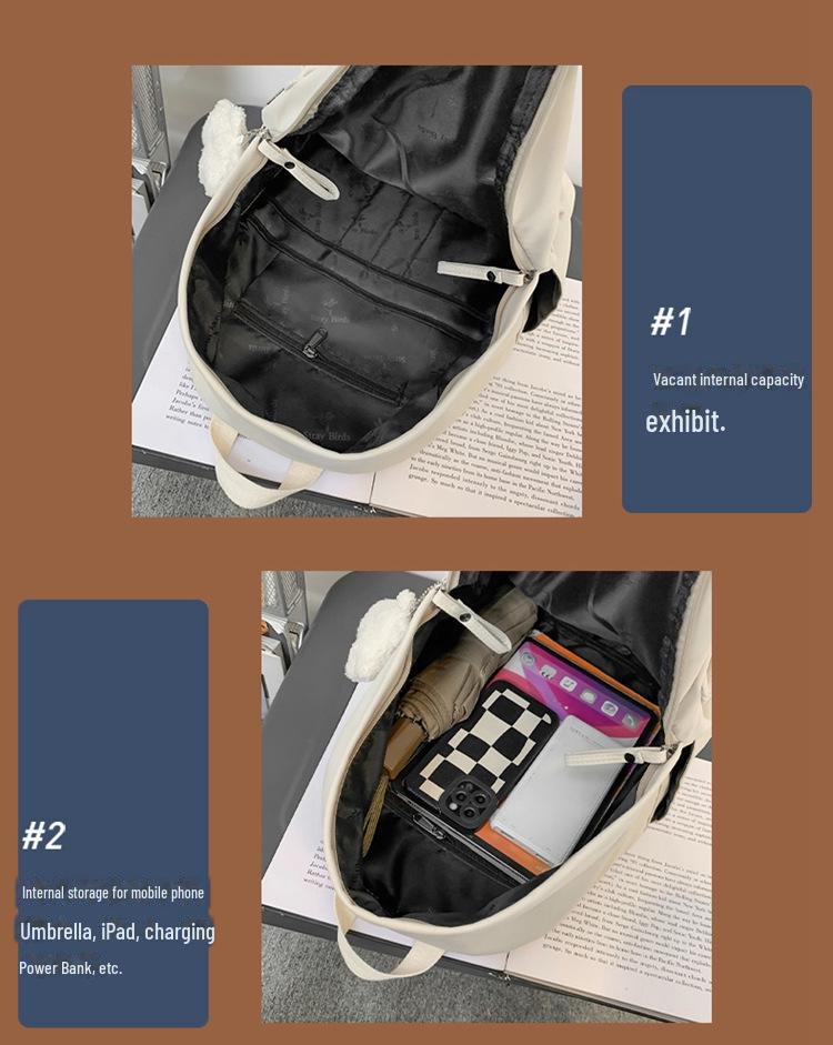 Корейский однотонный рюкзак для школьников младшей школы — универсальный и стильный для мальчиков и девочек