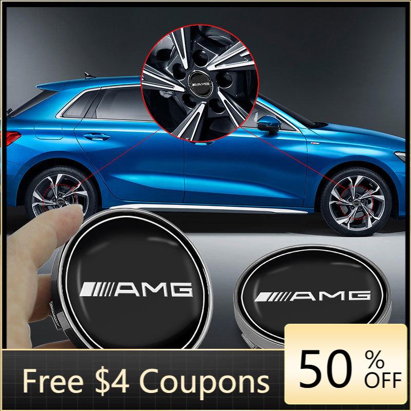 LRQ2   4pcs 56/60mm Car Styling Wheel Center Hub Caps Stickers Badg For Mercedes Benz GLE GLC A B C E Class W176 W246 W205 W213 AMG
