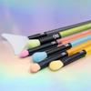 6pc Vegan Cruelty-Free Makeup Brush Set Eye Shader Blender Detail Crease Angle Waterproof Handles Professional Quality Synthetic