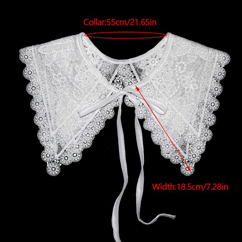 Female Cloud Shoulder Ming System False Collar Small Shawl\t Lace Shawl Peplum Openwork Collar Girl'S Accessory Hanfu