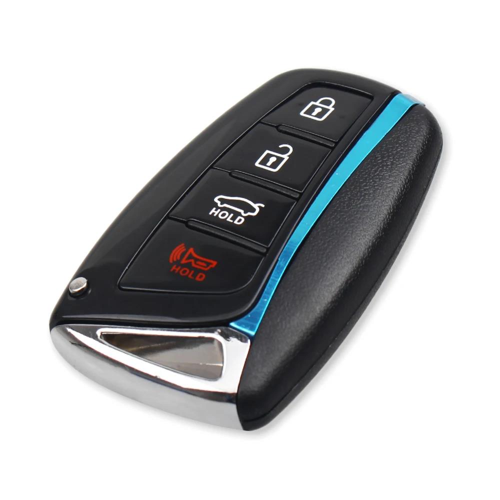 KEYYOU Корпус автомобильного ключа для Hyundai Genesis 2013 2014 2015 Santa Fe Equus Azera Кейс для деталей пульта дистанционного управления Автоаксессуары