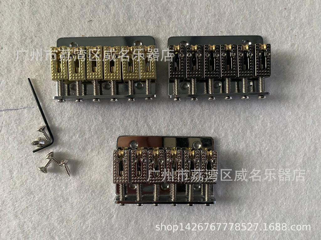 Премиальные аксессуары для детских электрогитар: 65-мм бридж-струнодержатель с роликовыми сёдлами в серебристом, черном, золотом цветах.