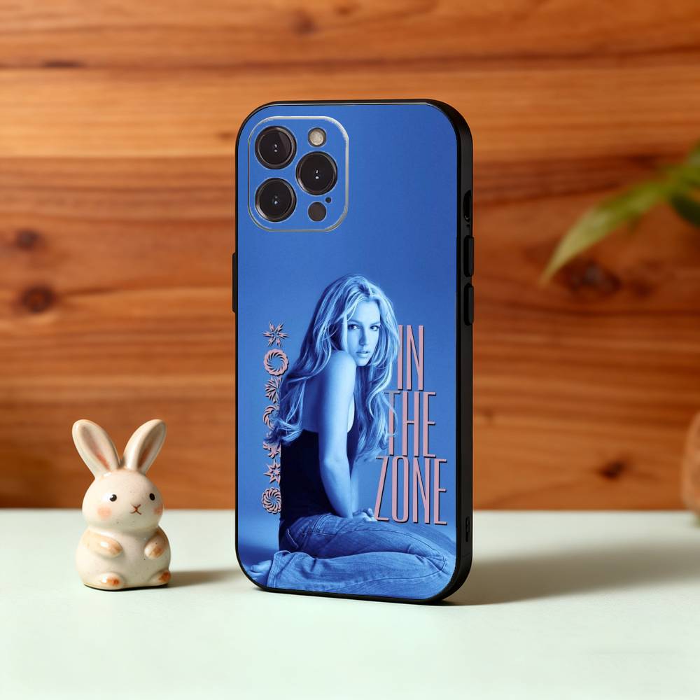 Милый Чехол Для Телефона B-Britney Lucky S-Spears Для iPhone17,16,15,14,13,12Plus,Pro Max,XS,5G Мягкий Силиконовый Черный Чехол