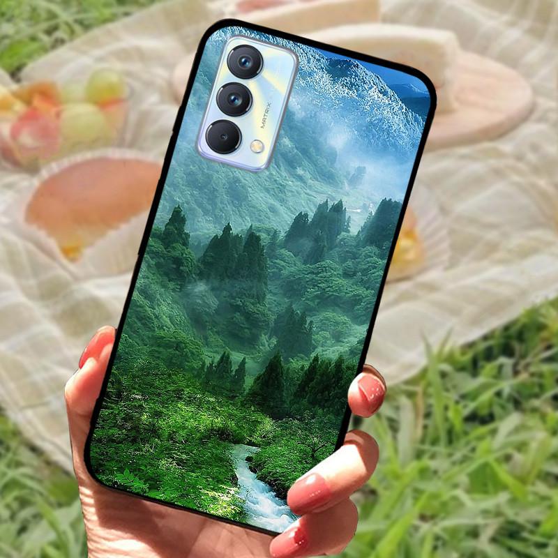 Чехол для Realme GT Master Edition Мраморный painted Cover Мягкий силиконовый ударопрочный чехол для телефона Для Realme GT Master Coque Бампер