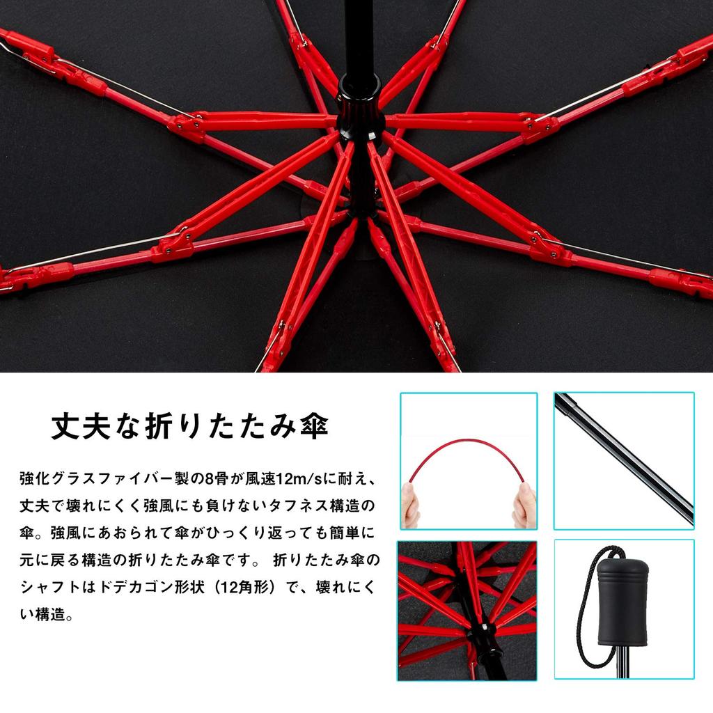 265 г Складной Складной Ручной 8 Konciwa Складной Для Солнечной или Дождливой Тефлоновый Супер Вода Включает Чехол [Расширенная Версия] Зонт, Мужской, Легкий,