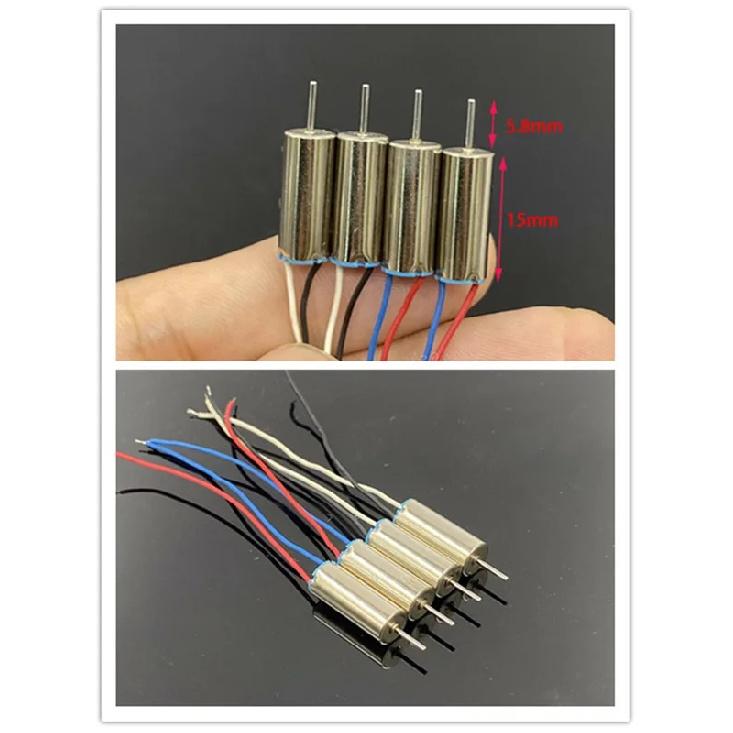 JJRC H36/Eachine E010 615 Motors 6X15mm (4Pcs) - 3.7V 1S Coreless CW/CCW Replacement for Mini s