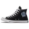 Chuck Taylor All Star Удобные высокие парусиновые кеды Унисекс Черные Белые A02583C