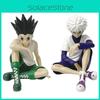 Hunter X Hunter ПВХ Сидящие Киллуа и Гон Аниме Настольные Фигурки с Высокой Детализацией для Коллекционеров