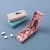 Wheat Plastic Pill Cutter - Creative Rectangular Divider and Splitter for Daily Use
