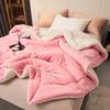 Autumn Winter Warm Fleece Blanket for Bed Queen Size Super Soft Imitation Lambswool Thick Blanket Cozy Plush Couch Throw Blanket