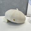 Winter Sweet and Elegant Small Round Beret Hat for Women Fashionable Gentle  Warm Casual  Versatile  Temperamental Octagonal Hat