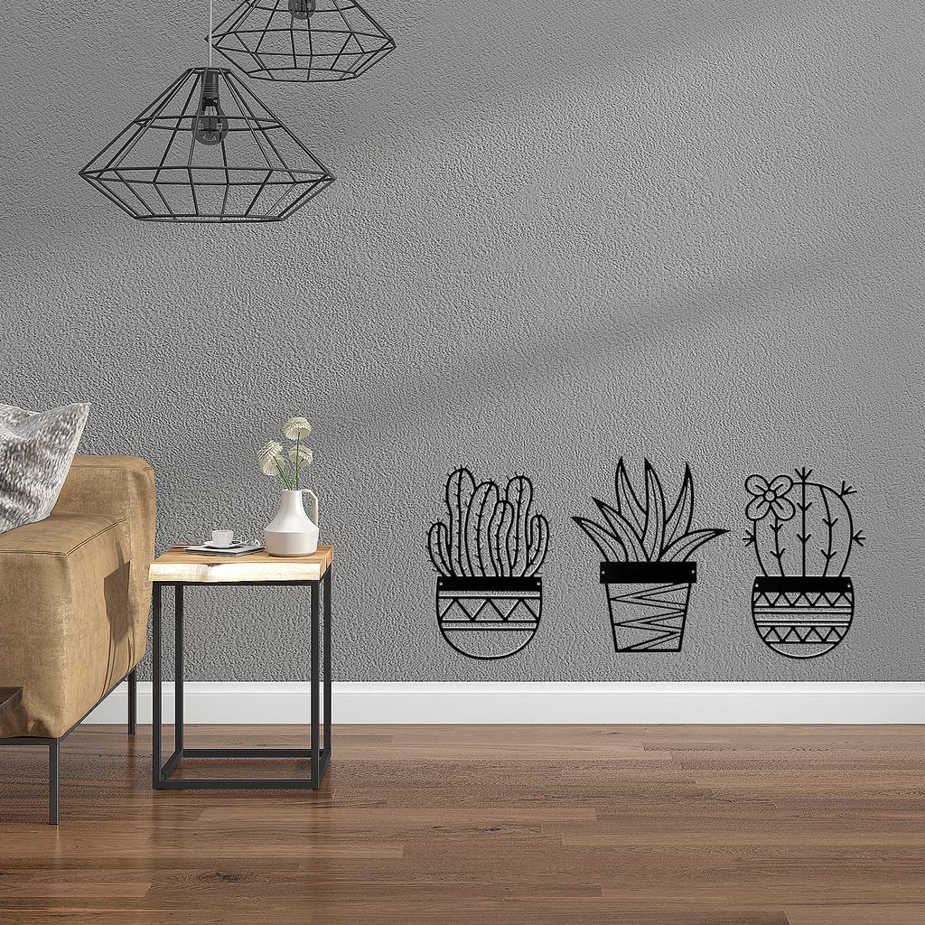 Cactus Pendant Metal Flower Pot Pendant