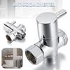 1/2 3/4 Chrome 3-Way T-Adapter Shower Head Diverter Valve For Bath Mixer Tap