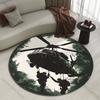 Multiple sizes Helicopter military operation canopy Print Round Carpet Living Room Bedroom Table Chair Sofa Decorative Carpet