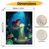 Disney digital oil painting art painting mermaid underwater sea life handmade diy home decorations
