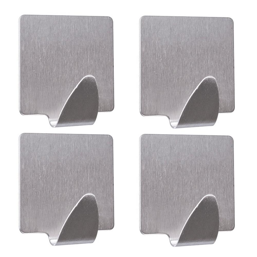 AWD INTERIOR 1329 silver wall hanger, rectangular, 4 pcs.