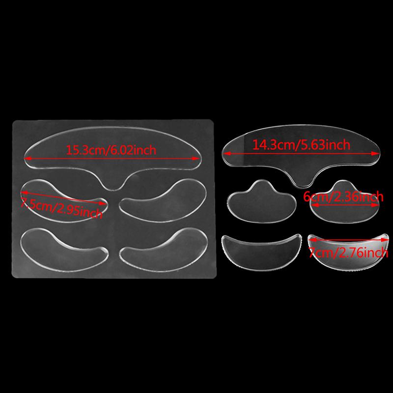 5 шт., наклейка для лица, лба, шеи, глаз, против морщин, старения, многоразовые силиконовые пластыри против морщин, инструмент для подтяжки кожи