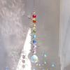 Spiral Wind Spinner Suncatcher Crystal Ball  Wind Chimes Rainbow Maker Swivel Hook Garden Decor