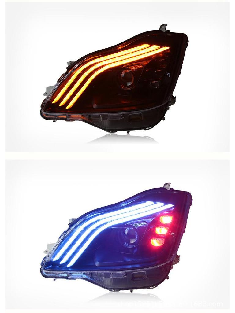 Headlights for 2011-2015 Sonata: Double Lens Xenon with LED Daytime Running Lights