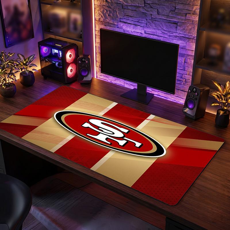 Коврик для мыши с узором San Francisco 49ers Анти?Нескользящий резиновый коврик для стола для игр, работы, украшение рабочего стола