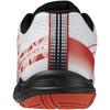 Mizuno Sky Blaster 4 Badminton Shoes, Gym, Lightweight, Cushioned, Entry Level, Beginner, White/Red/Black, Size 26.5 cm, 3E