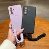 Силиконовый ремешок на запястье Чехол для телефона для Samsung Galaxy A17 A06 A16 A26 A36 A56 A05 A05S A15 A35 A55 для Magsafe Защитная крышка